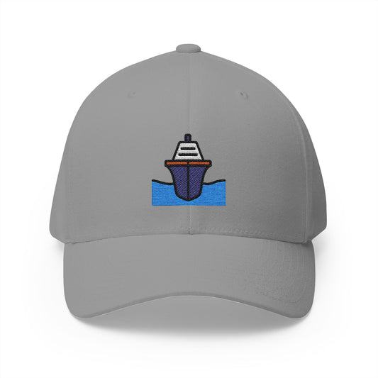 Passenger Ship Emoji Grey Cap – Premium by Capmoji