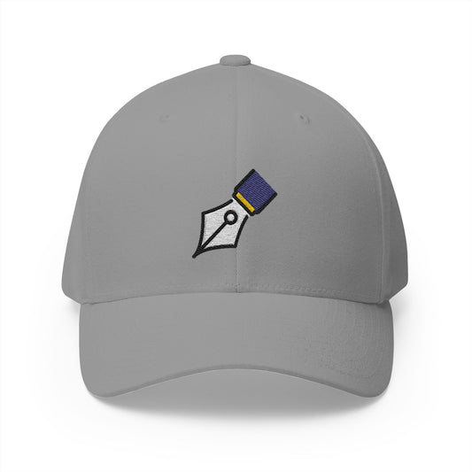 Black Nib Emoji Grey Cap – Premium by Capmoji