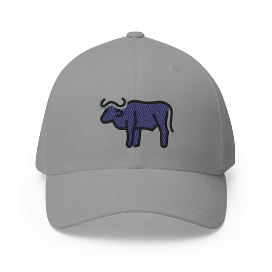 Water Buffalo Emoji Grey Cap – Premium by Capmoji