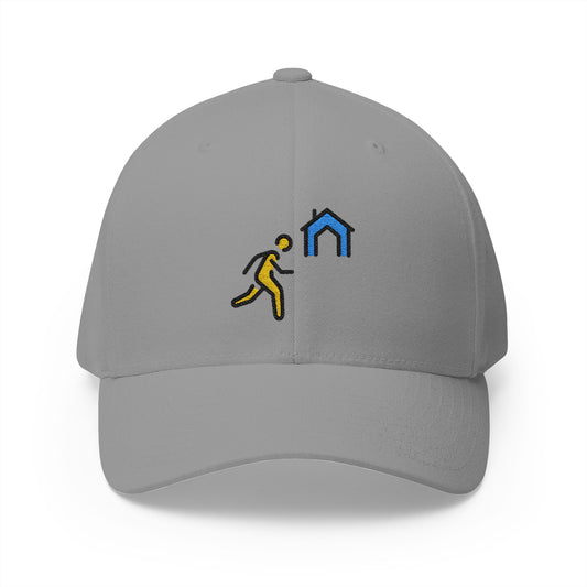 Evacuate To Shelter Emoji Grey Cap – Premium by Capmoji