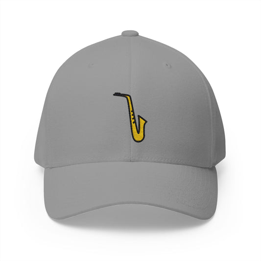 Saxophone Emoji Grey Cap – Premium by Capmoji