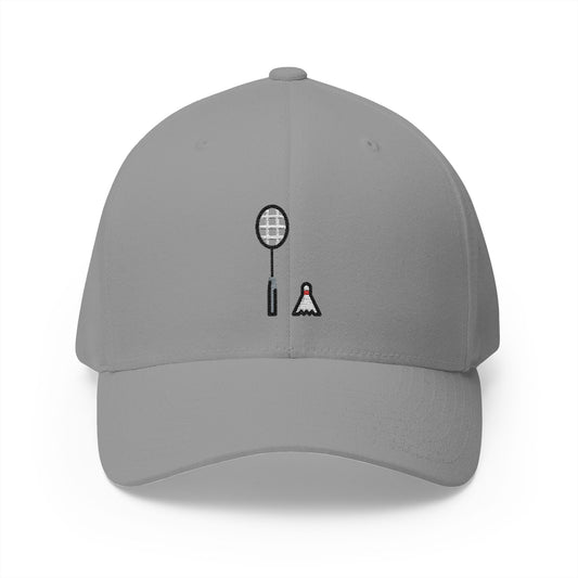 Badminton Emoji Grey Cap – Premium by Capmoji