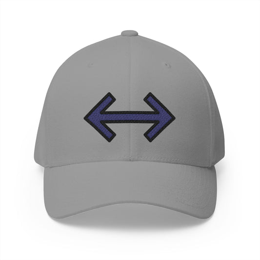 Left-Right Arrow Emoji Grey Cap – Premium by Capmoji