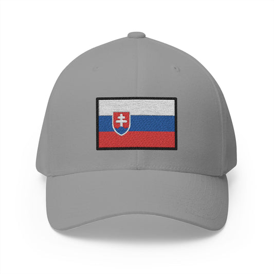 Flag: Slovakia Emoji Grey Cap – Premium by Capmoji