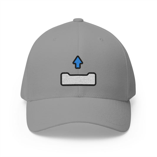 Outbox Tray Emoji Grey Cap – Premium by Capmoji