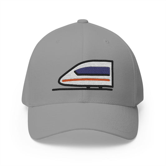 Bullet Train Emoji Grey Cap – Premium by Capmoji