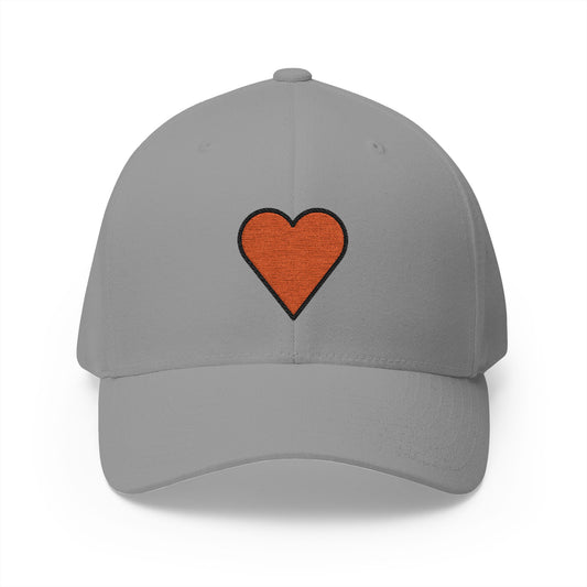 Heart Suit Emoji Grey Cap – Premium by Capmoji
