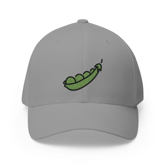 Pea Pod Emoji Grey Cap – Premium by Capmoji