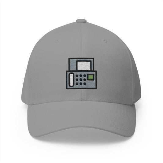 Fax Machine Emoji Grey Cap – Premium by Capmoji