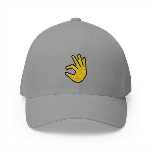 Pinching Hand Emoji Grey Cap – Premium by Capmoji