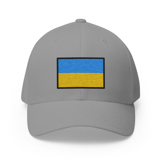 Flag: Ukraine Emoji Grey Cap – Premium by Capmoji
