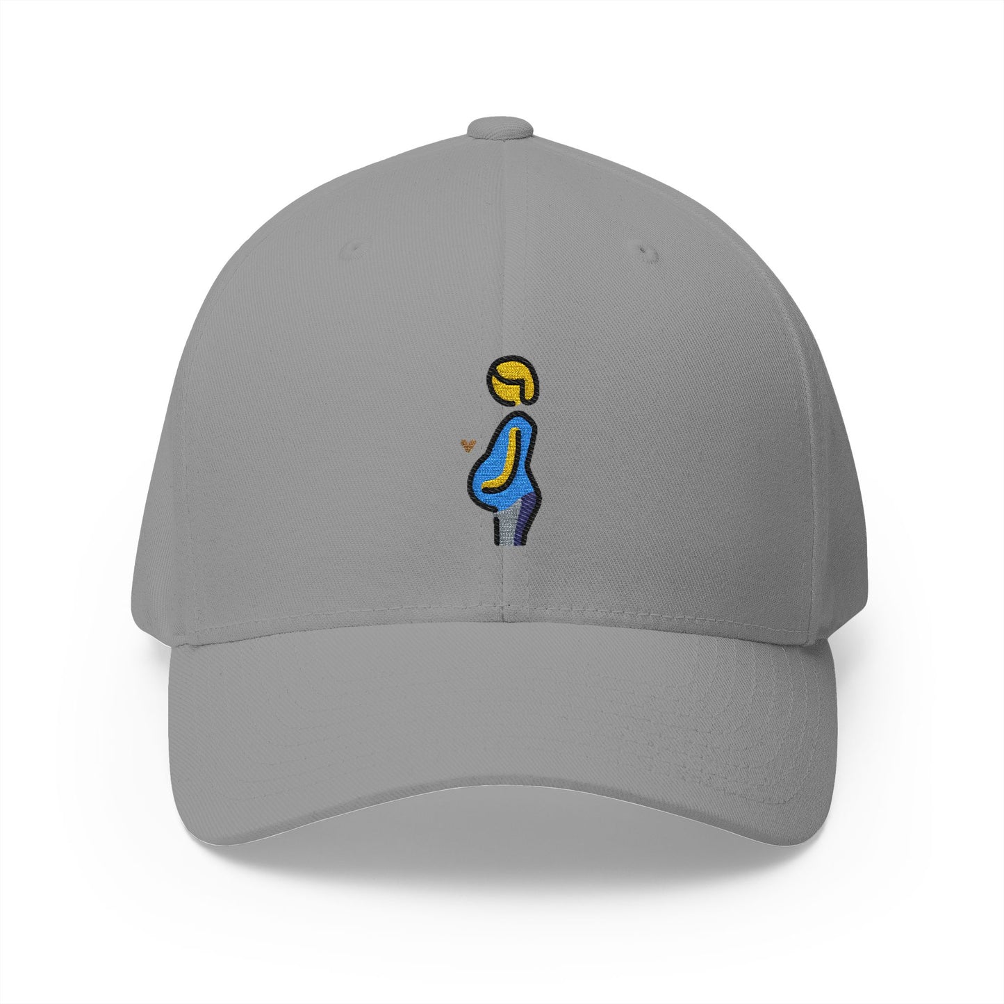 Pregnant Person Emoji Grey Cap – Premium by Capmoji