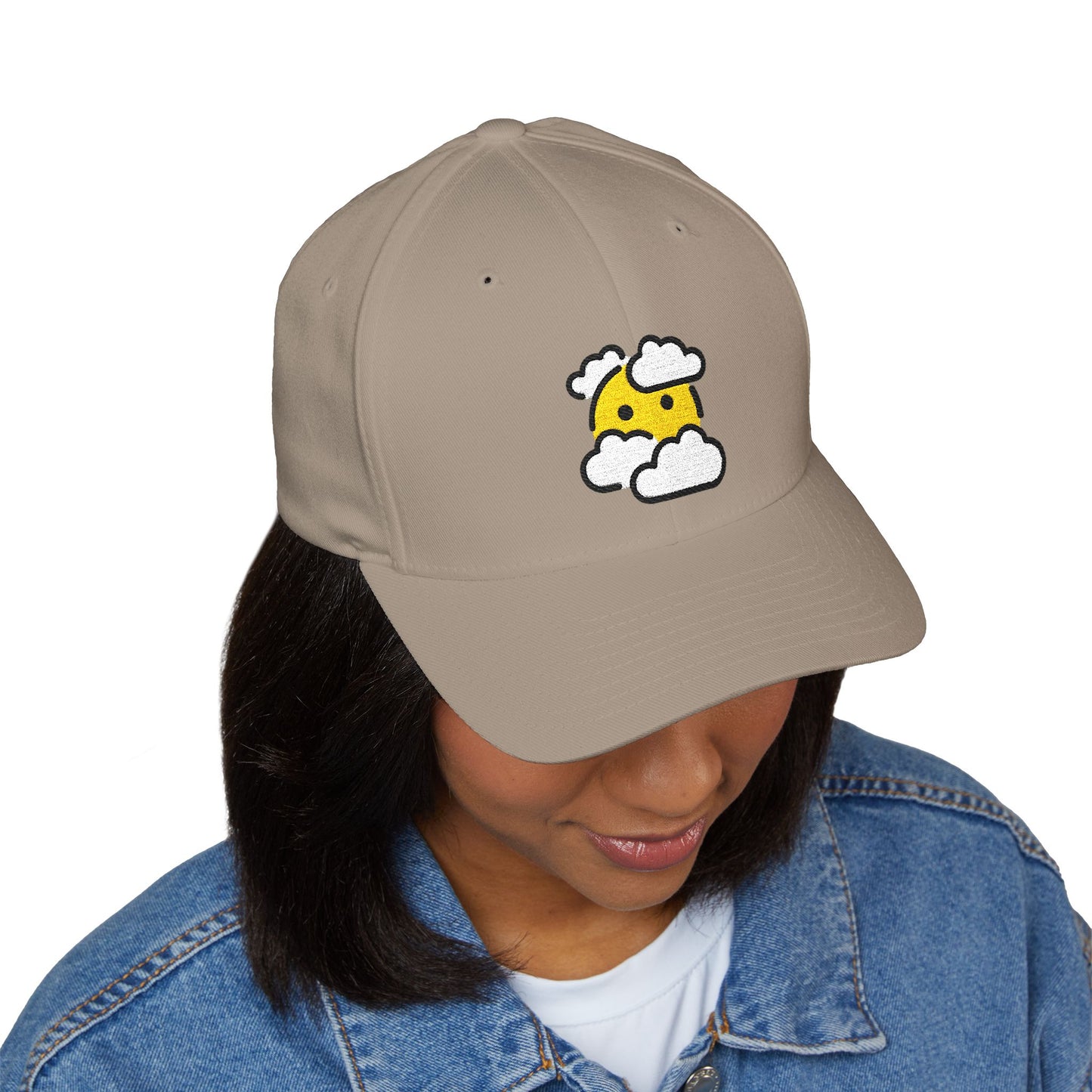 Face In Clouds Emoji Cap – Premium by Capmoji