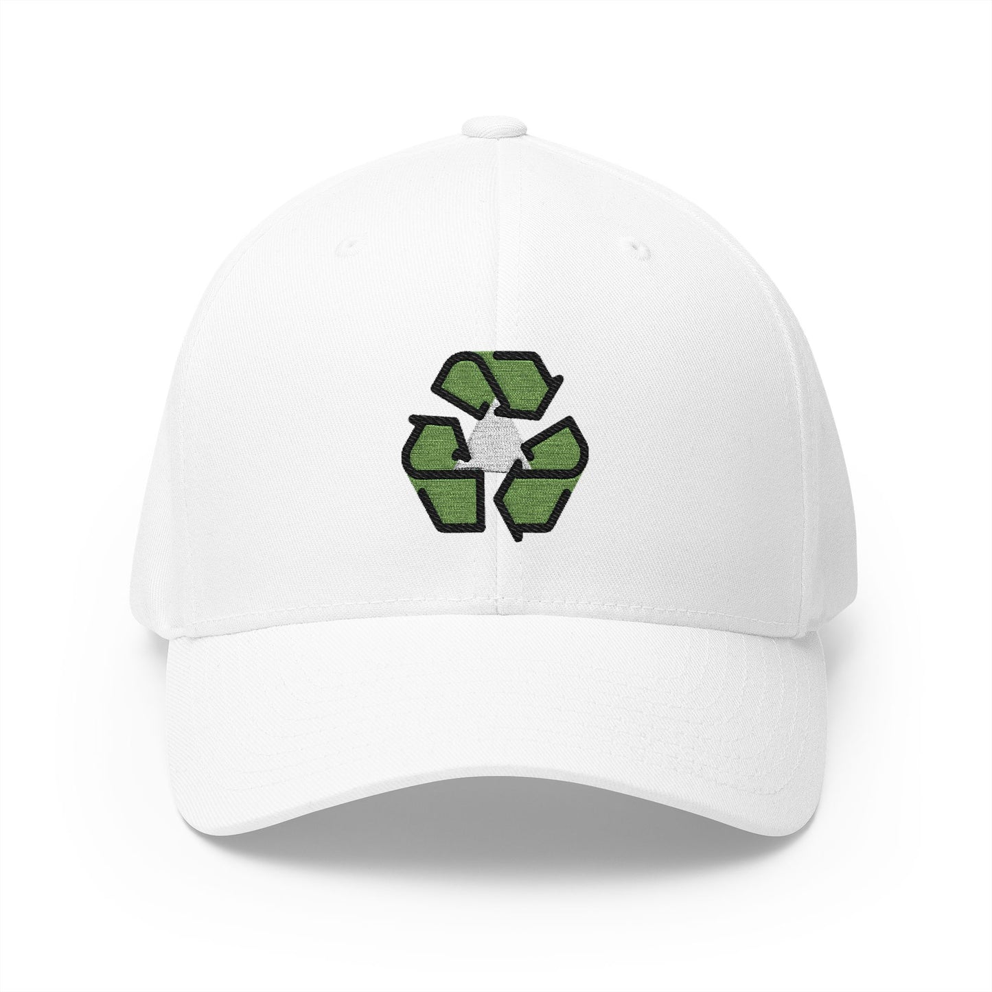 Recycling Symbol Emoji White Cap – Premium by Capmoji