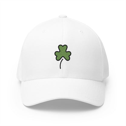 Shamrock Emoji White Cap – Premium by Capmoji