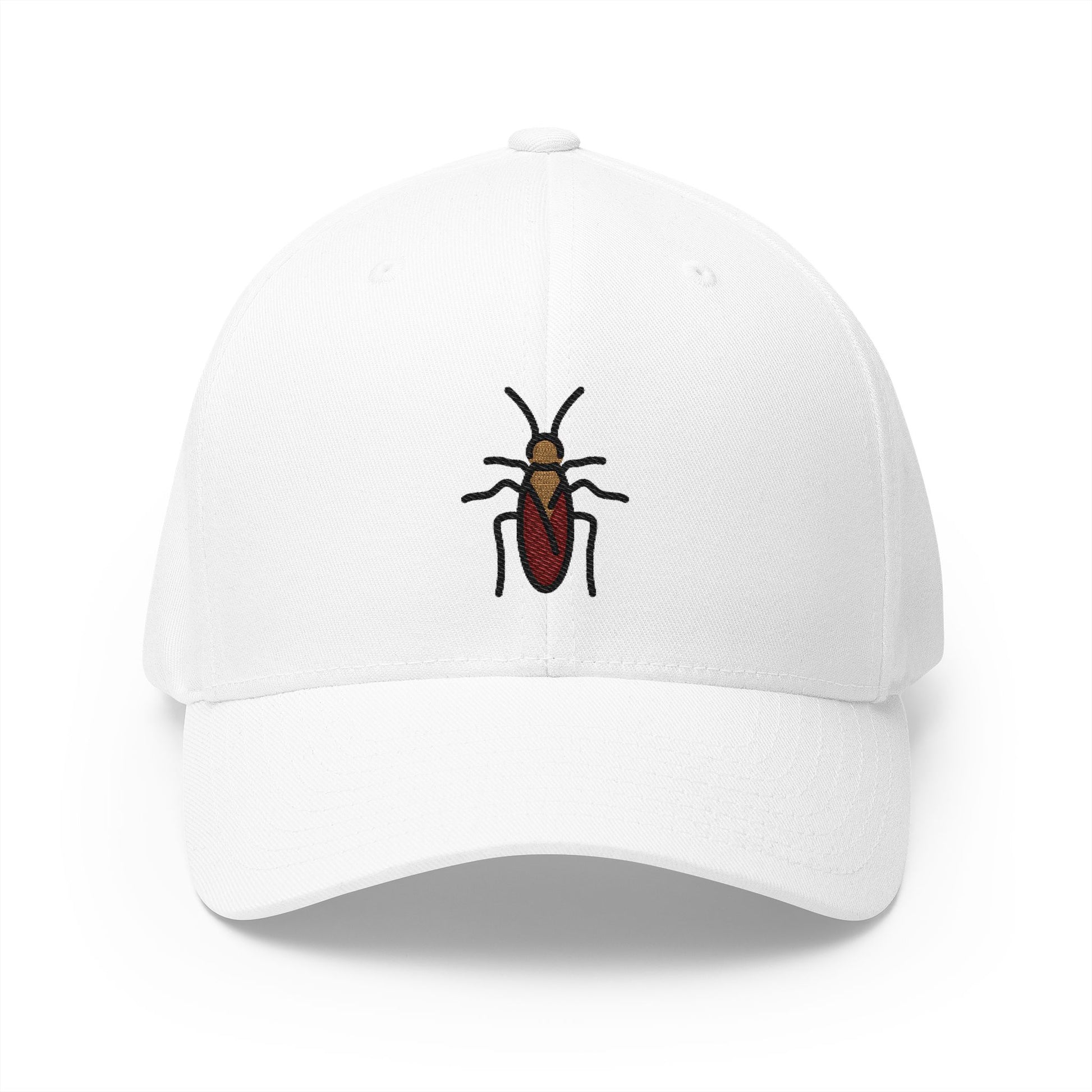 Cockroach Emoji White Cap – Premium by Capmoji