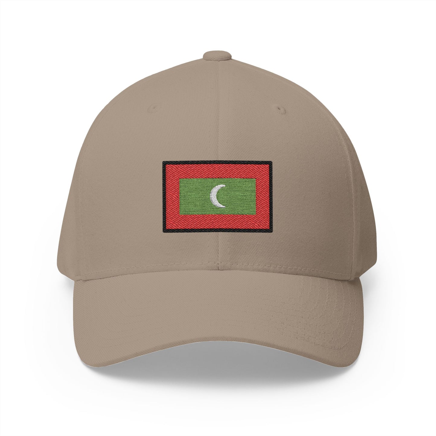 Flag: Maldives Emoji Khaki Cap – Premium by Capmoji