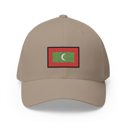 Flag: Maldives Emoji Khaki Cap – Premium by Capmoji