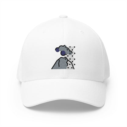Volcano Ashes Emoji White Cap – Premium by Capmoji