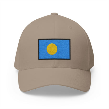 Flag: Palau Emoji Khaki Cap – Premium by Capmoji