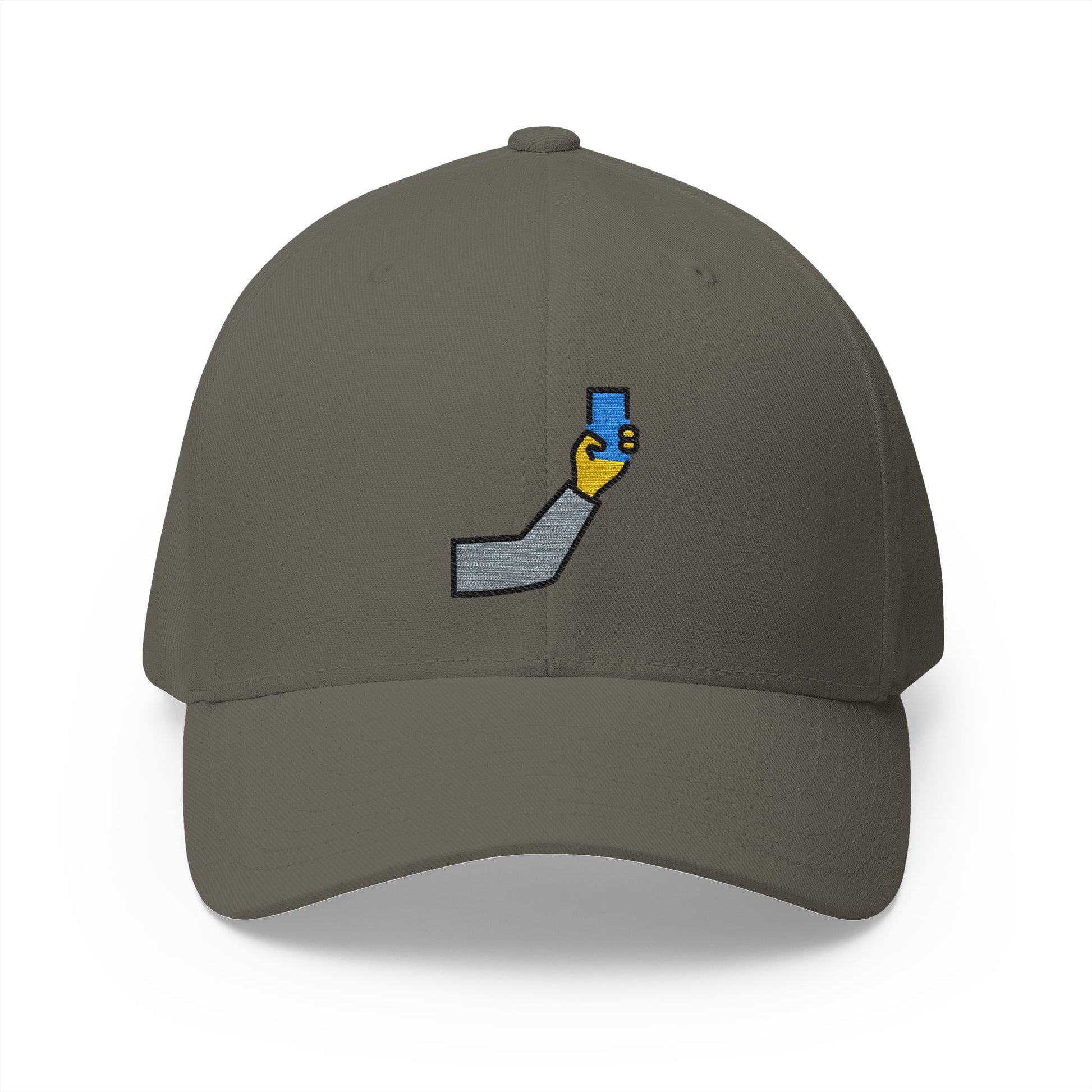 Selfie Emoji Olive Cap – Premium by Capmoji
