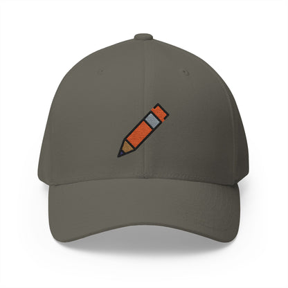 Pencil Emoji Olive Cap – Premium by Capmoji