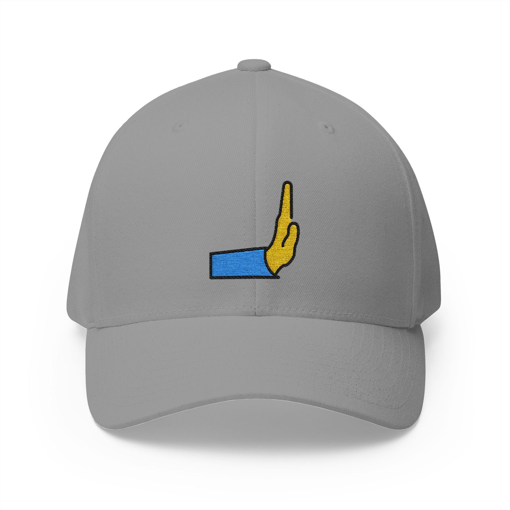 Rightwards Pushing Hand Emoji Grey Cap – Premium by Capmoji