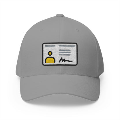 Identification Card Emoji Grey Cap – Premium by Capmoji