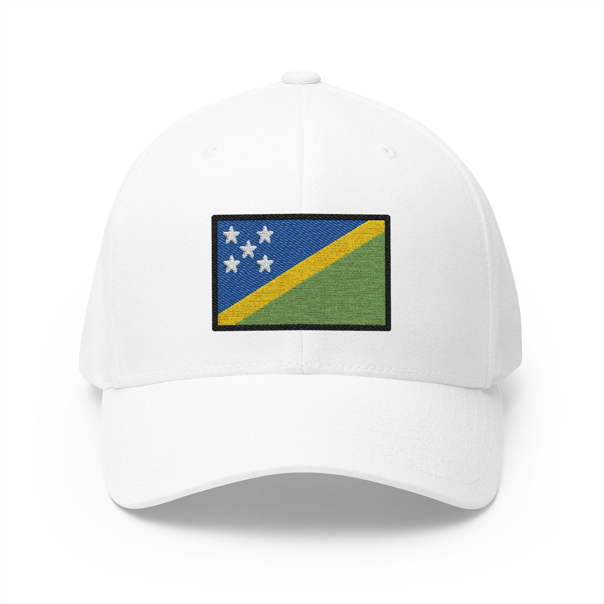 Flag: Solomon Islands Emoji White Cap – Premium by Capmoji