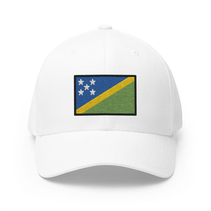 Flag: Solomon Islands Emoji White Cap – Premium by Capmoji