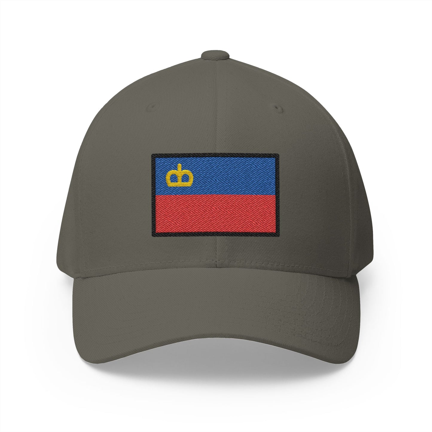 Flag: Liechtenstein Emoji Olive Cap – Premium by Capmoji