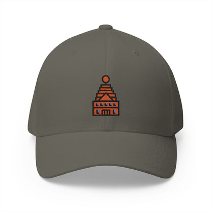Hindu Temple Emoji Olive Cap – Premium by Capmoji