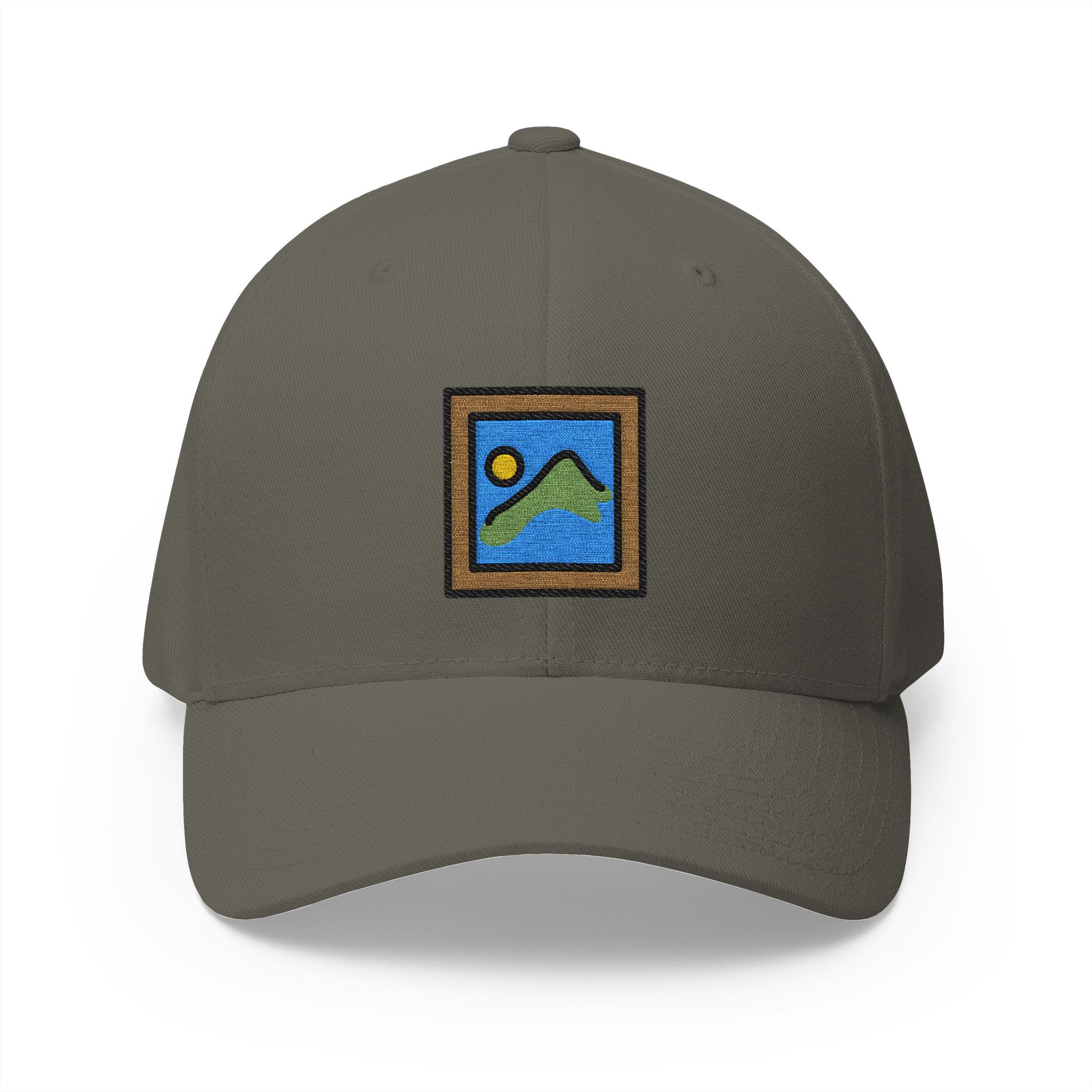 Framed Picture Emoji Olive Cap – Premium by Capmoji
