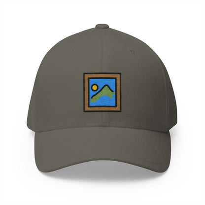 Framed Picture Emoji Olive Cap – Premium by Capmoji