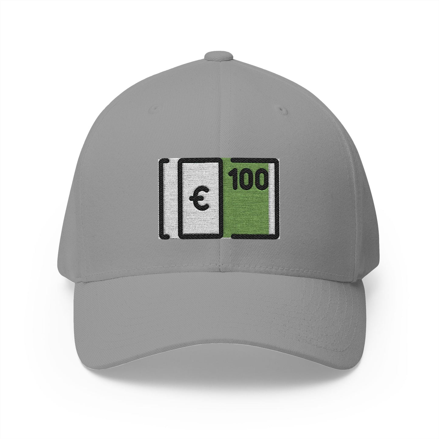 Euro Banknote Emoji Grey Cap – Premium by Capmoji