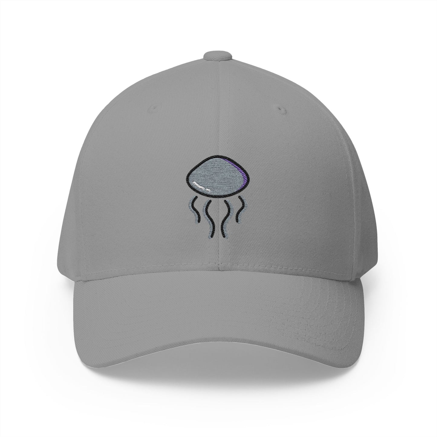 Jellyfish Emoji Grey Cap – Premium by Capmoji