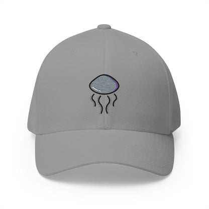 Jellyfish Emoji Grey Cap – Premium by Capmoji