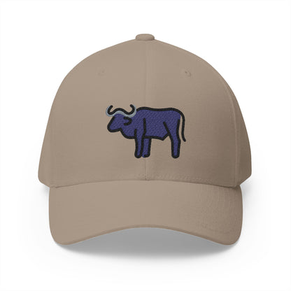 Water Buffalo Emoji Khaki Cap – Premium by Capmoji