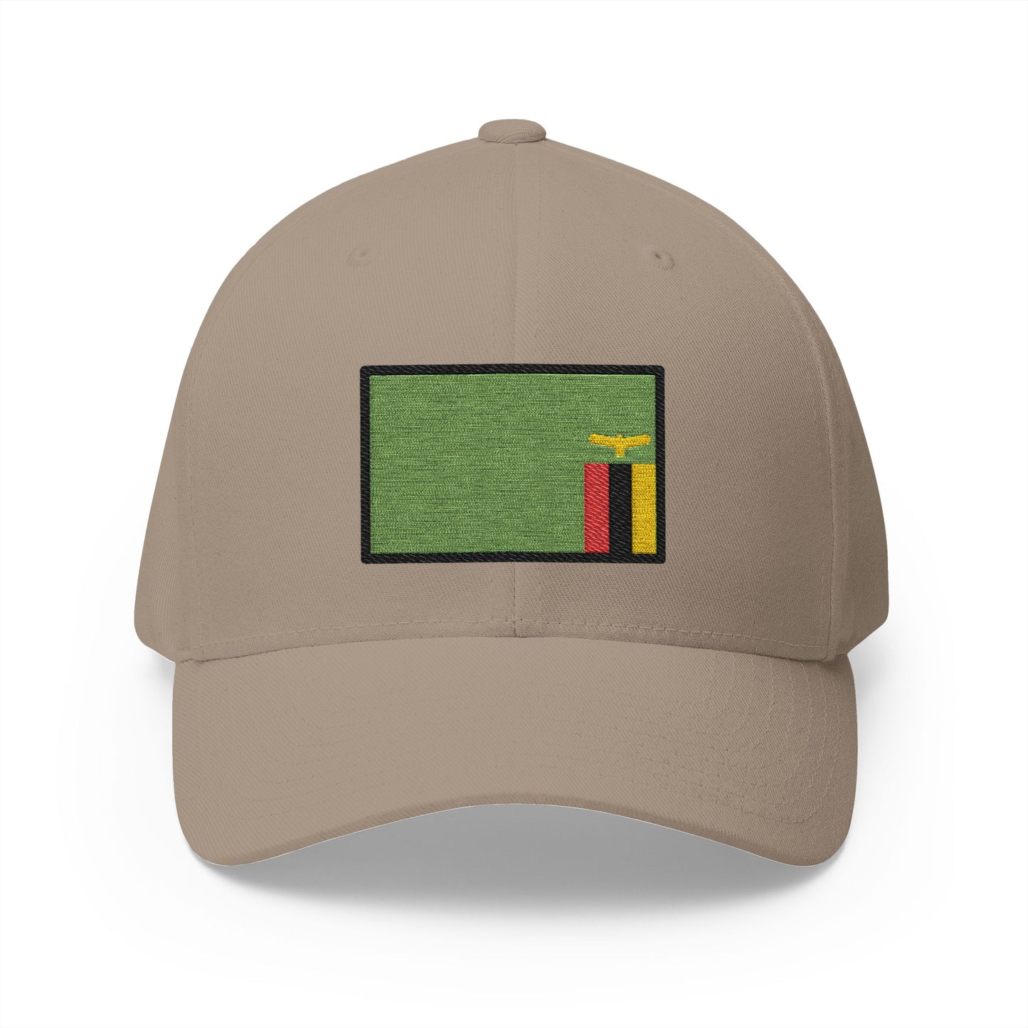 Flag: Zambia Emoji Khaki Cap – Premium by Capmoji