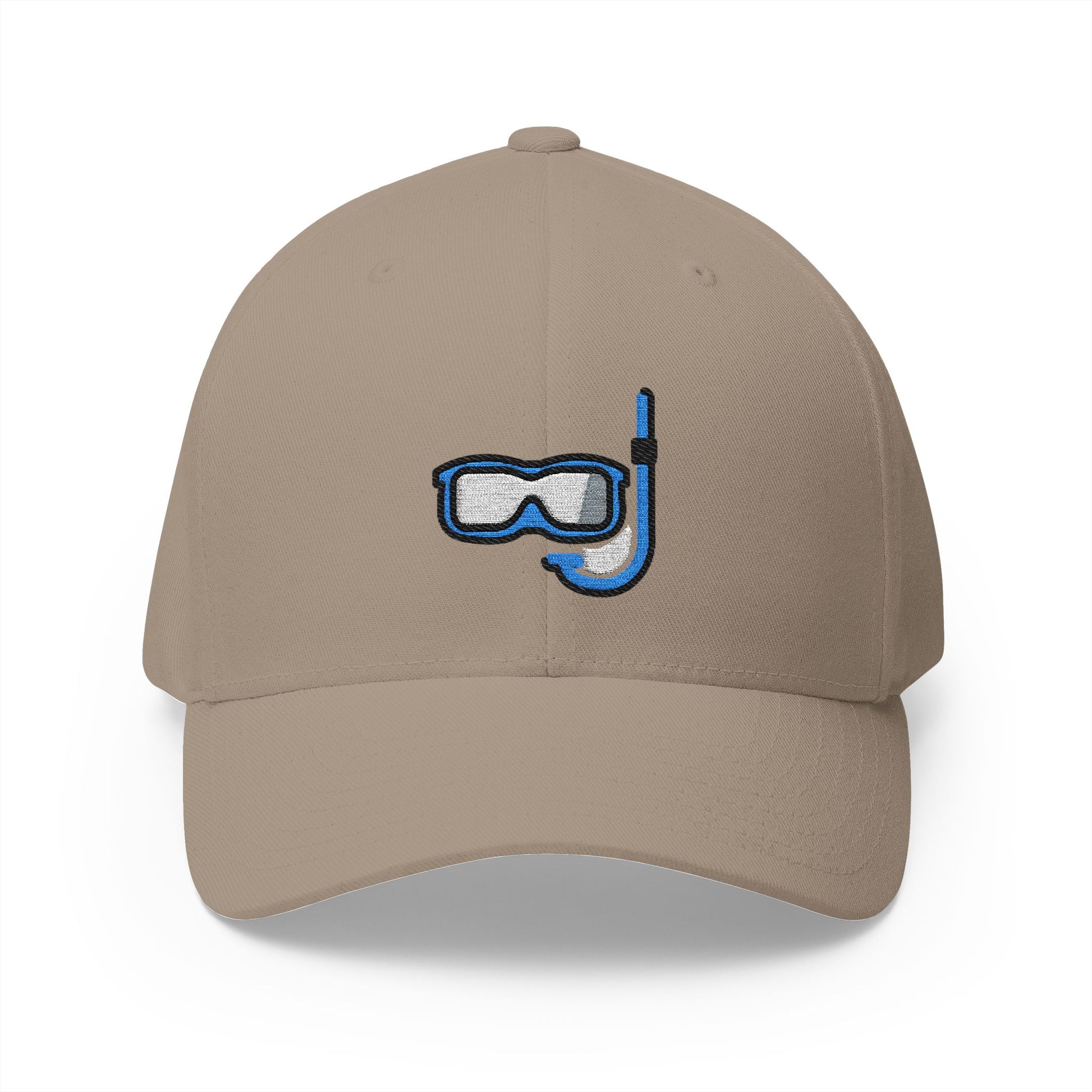 Diving Mask Emoji Khaki Cap – Premium by Capmoji