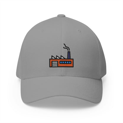 Factory Emoji Grey Cap – Premium by Capmoji