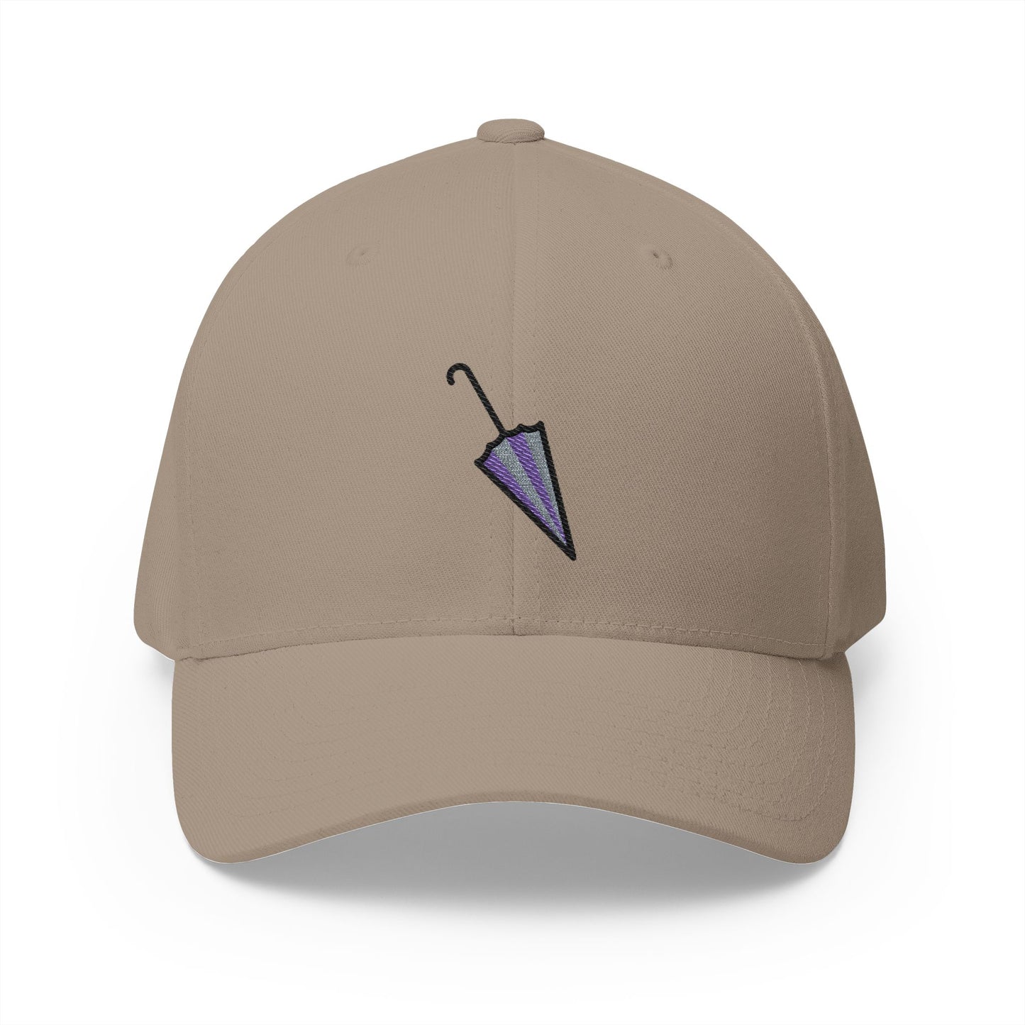 Closed Umbrella Emoji Khaki Cap – Premium by Capmoji