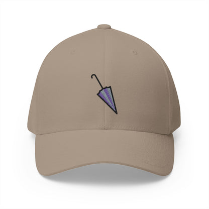 Closed Umbrella Emoji Khaki Cap – Premium by Capmoji