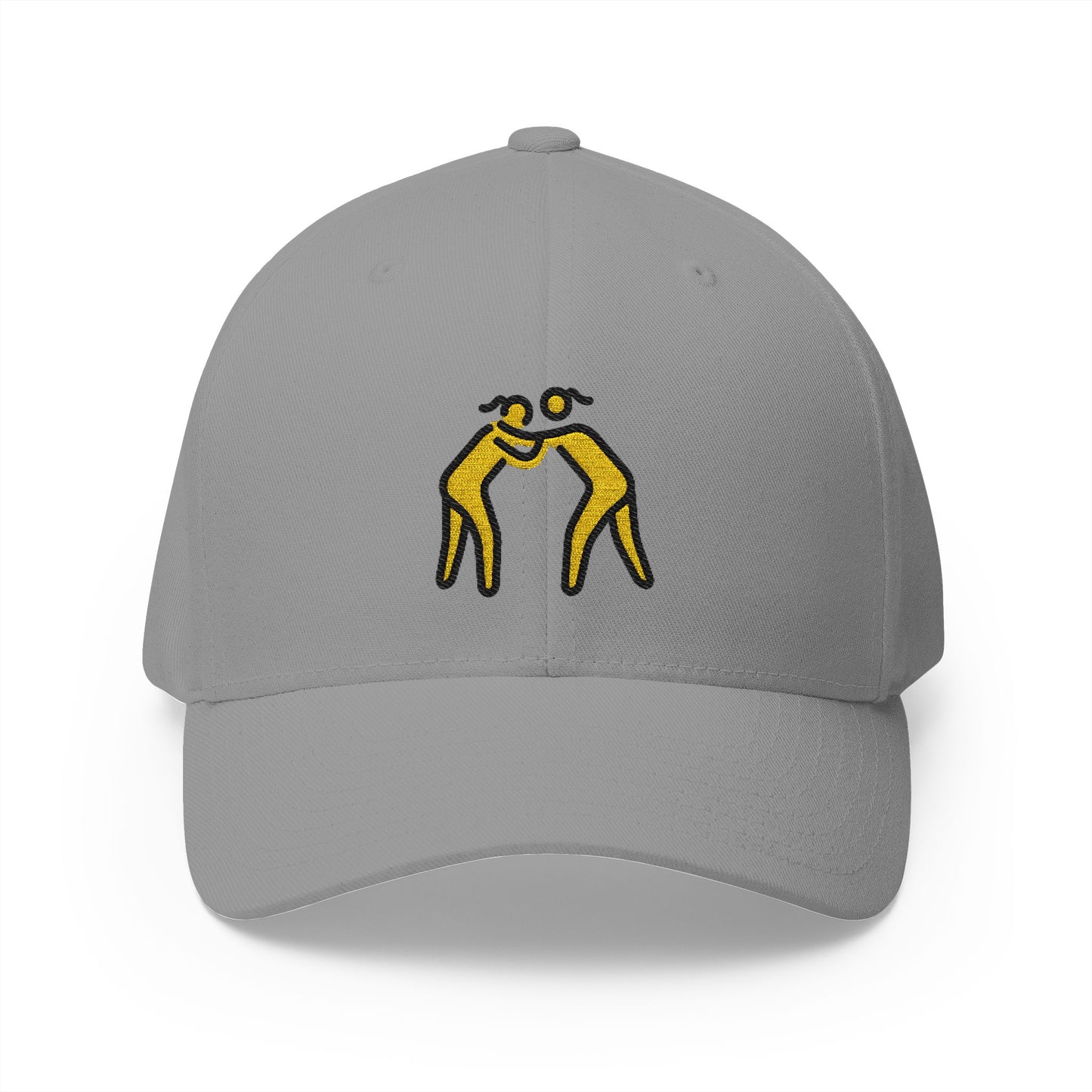 Women Wrestling Emoji Grey Cap – Premium by Capmoji
