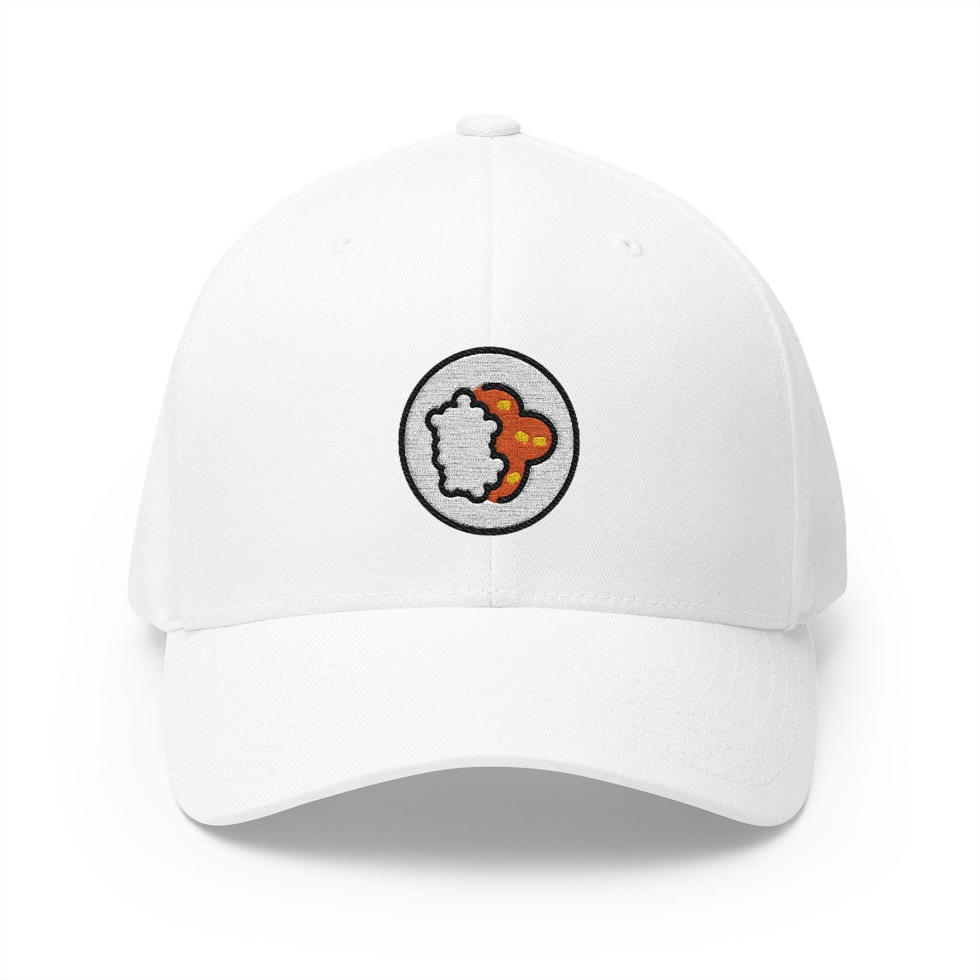 Curry Rice Emoji White Cap – Premium by Capmoji