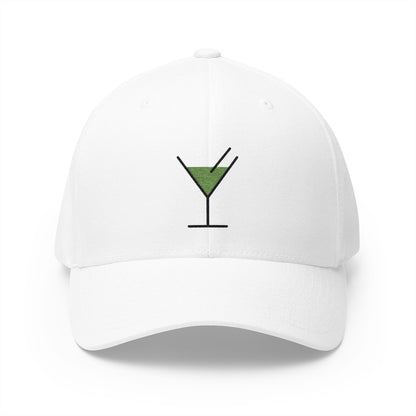 Cocktail Glass Emoji White Cap – Premium by Capmoji