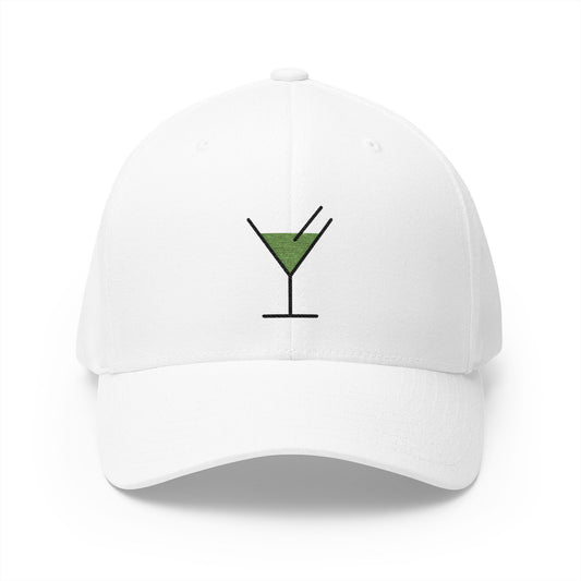 Cocktail Glass Emoji White Cap – Premium by Capmoji