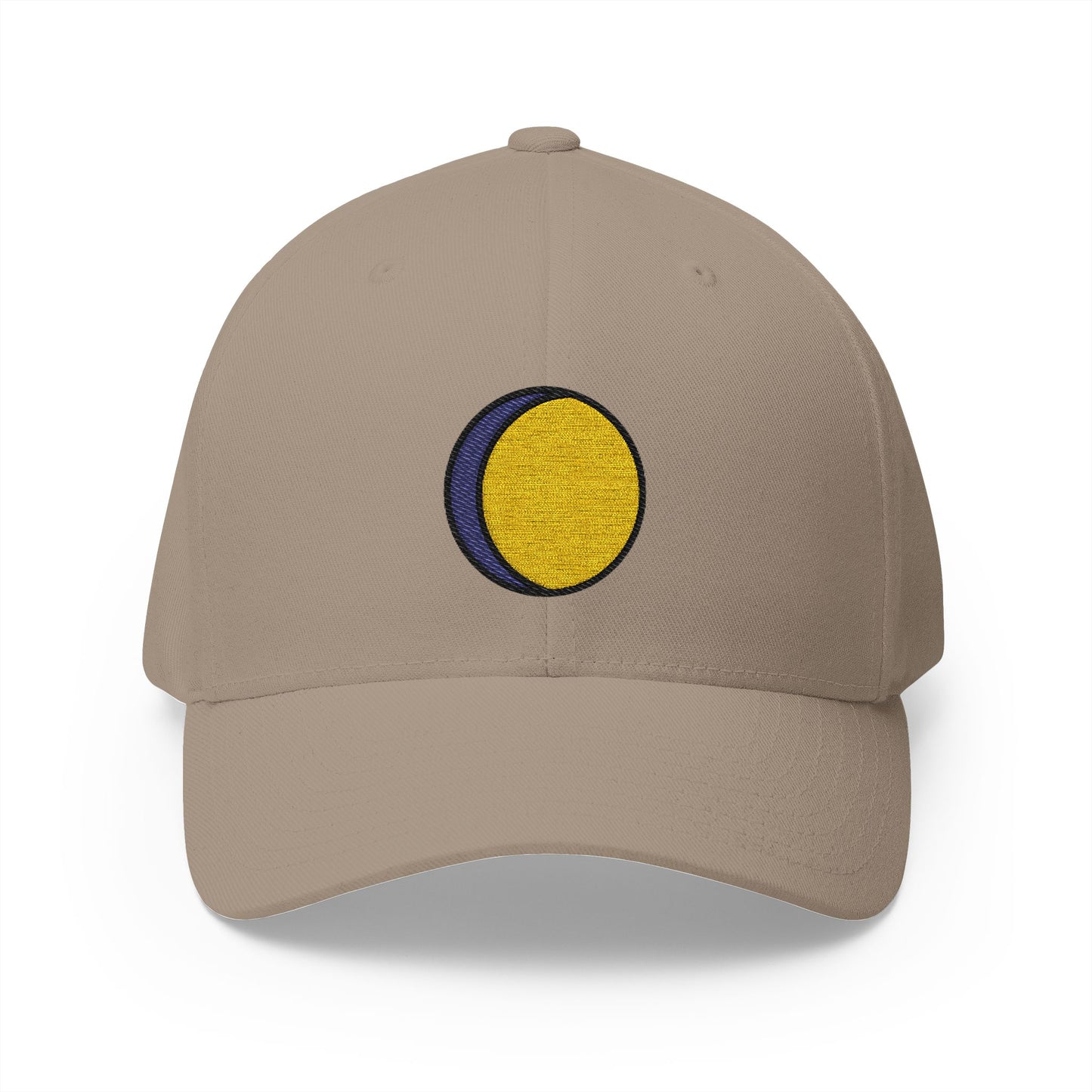 Waxing Gibbous Moon Emoji Khaki Cap – Premium by Capmoji