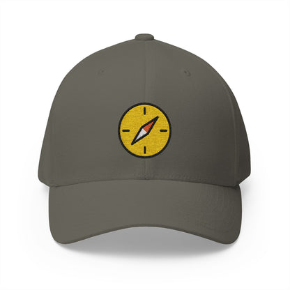 Compass Emoji Olive Cap – Premium by Capmoji