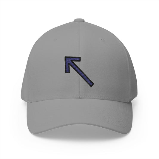 Up-Left Arrow Emoji Grey Cap – Premium by Capmoji